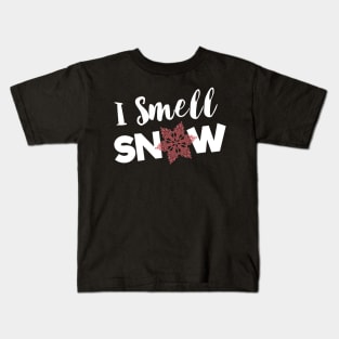 I Smell Snow Kids T-Shirt